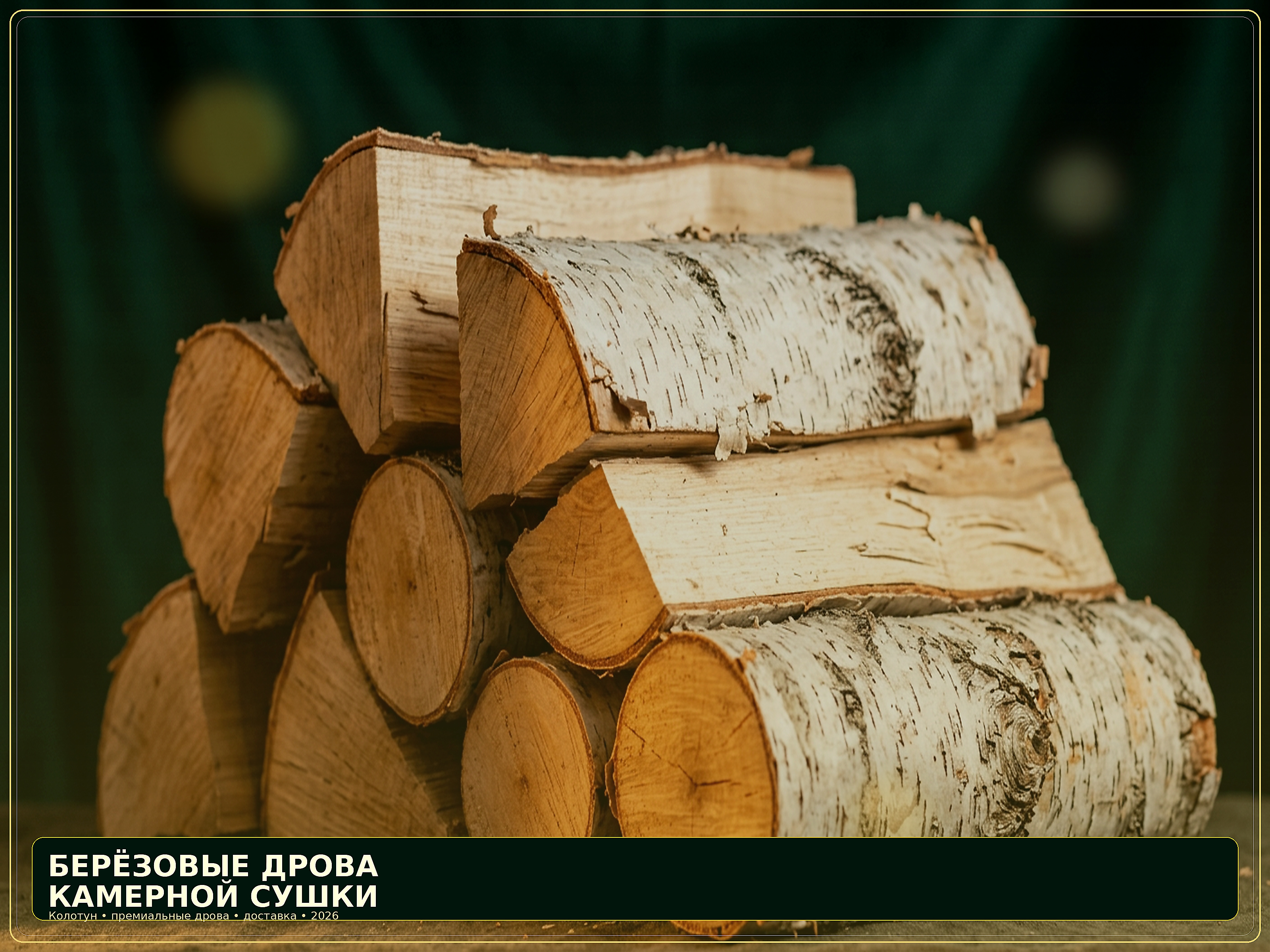 Берёзовые дрова камерной сушки