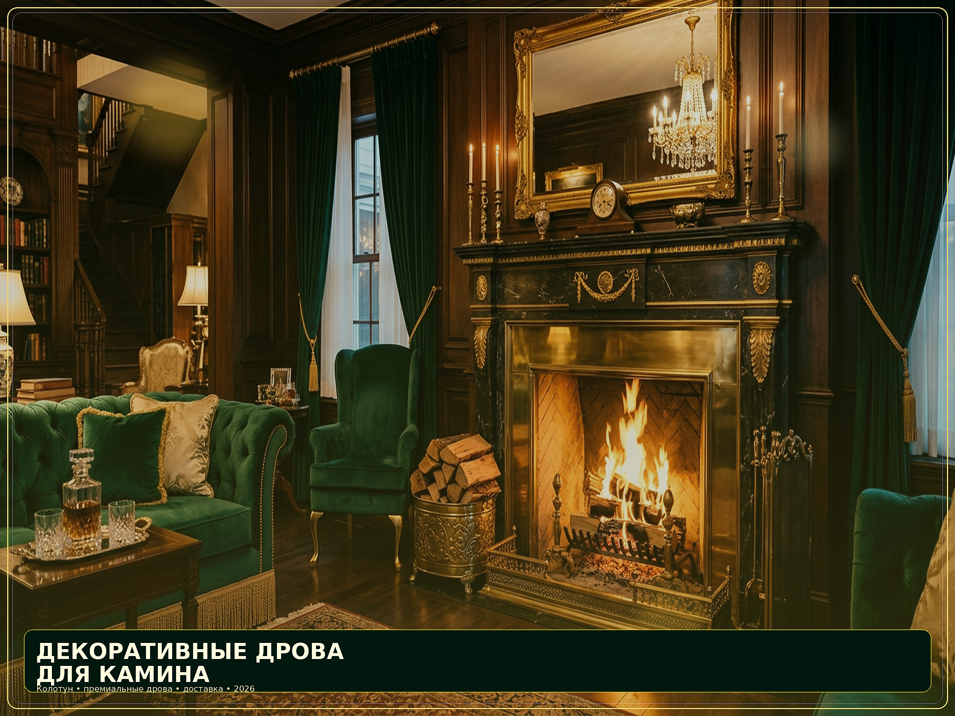Декоративные дрова для камина