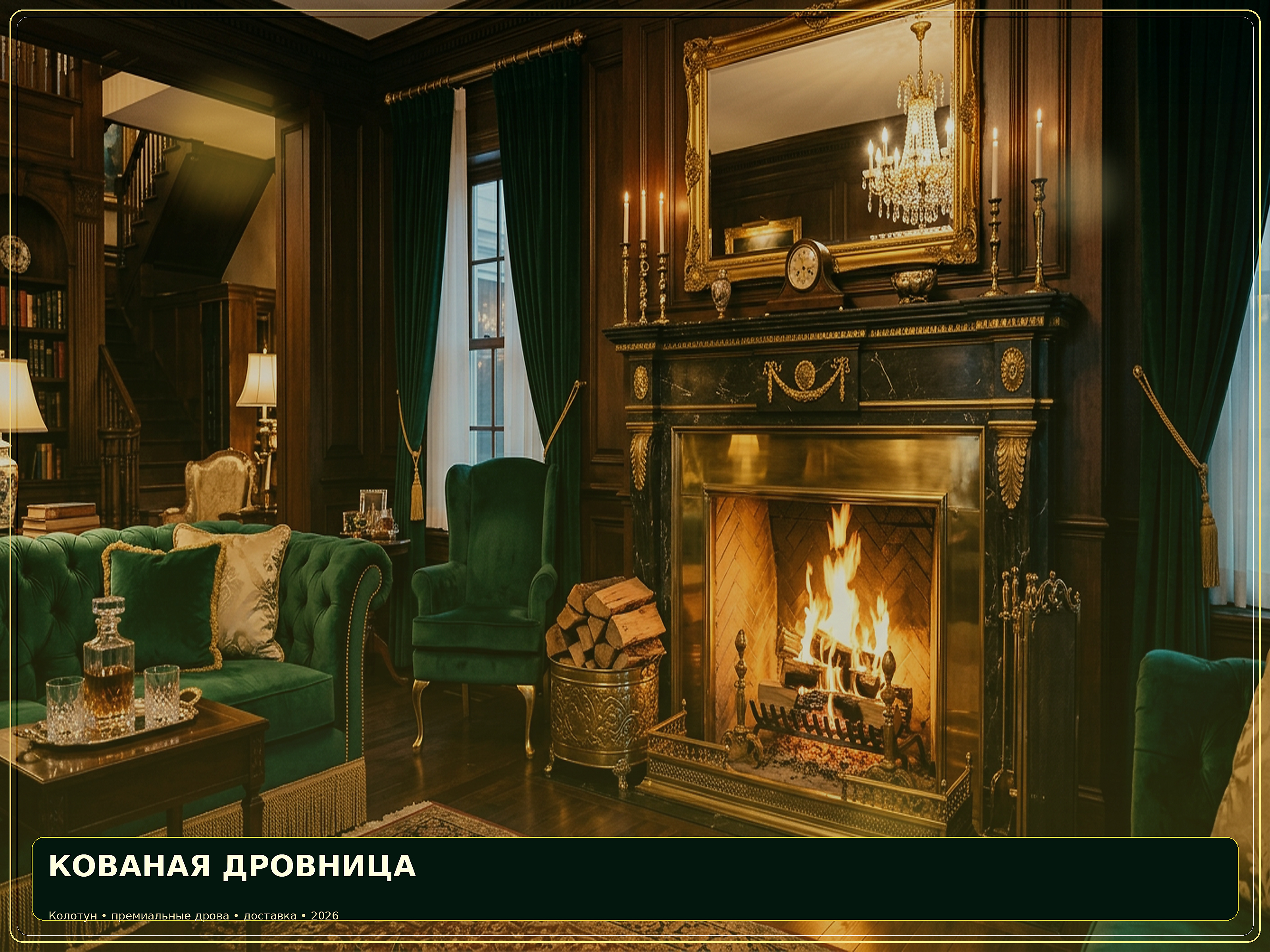 Кованая дровница