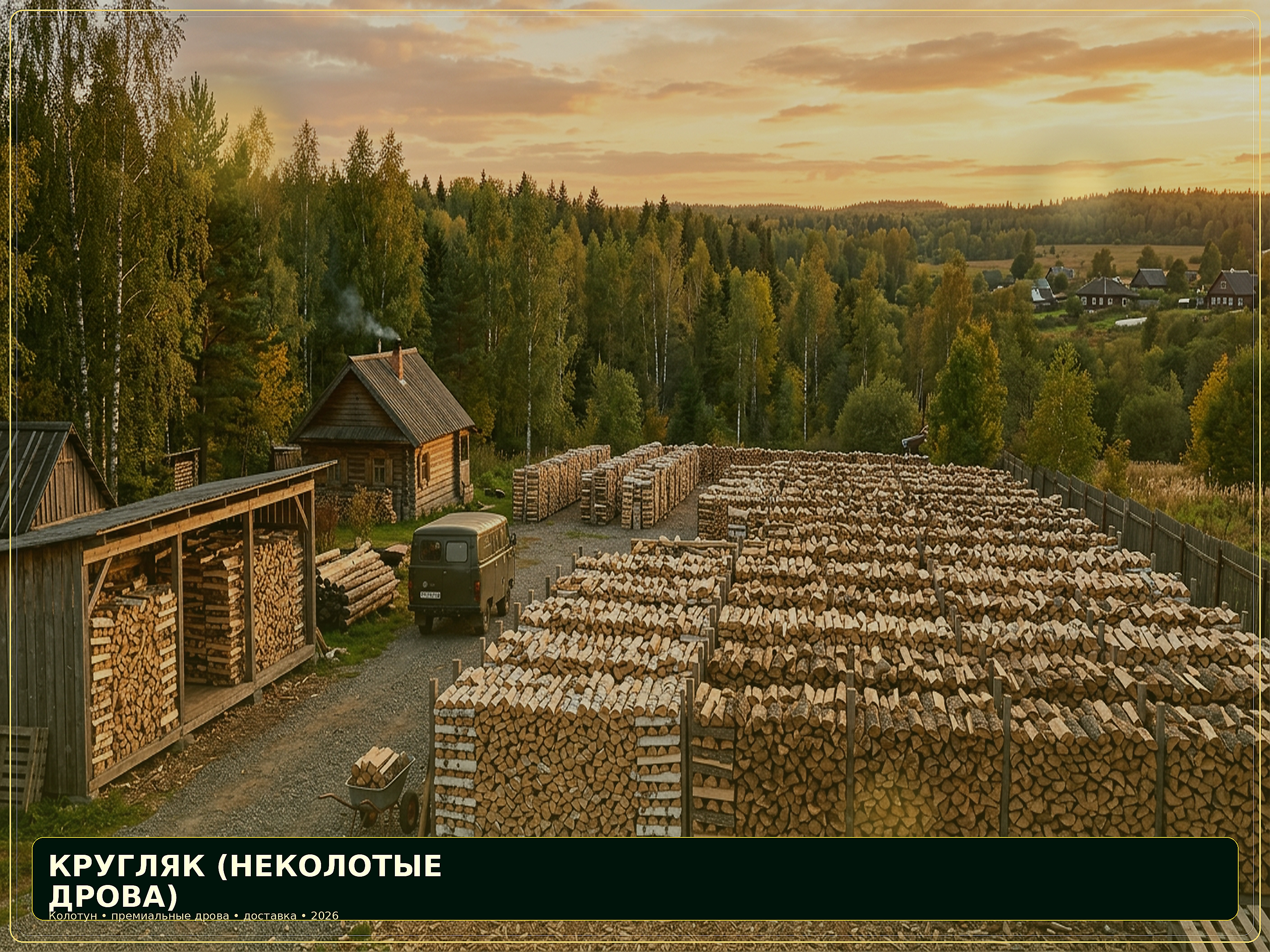 Кругляк (неколотые дрова)