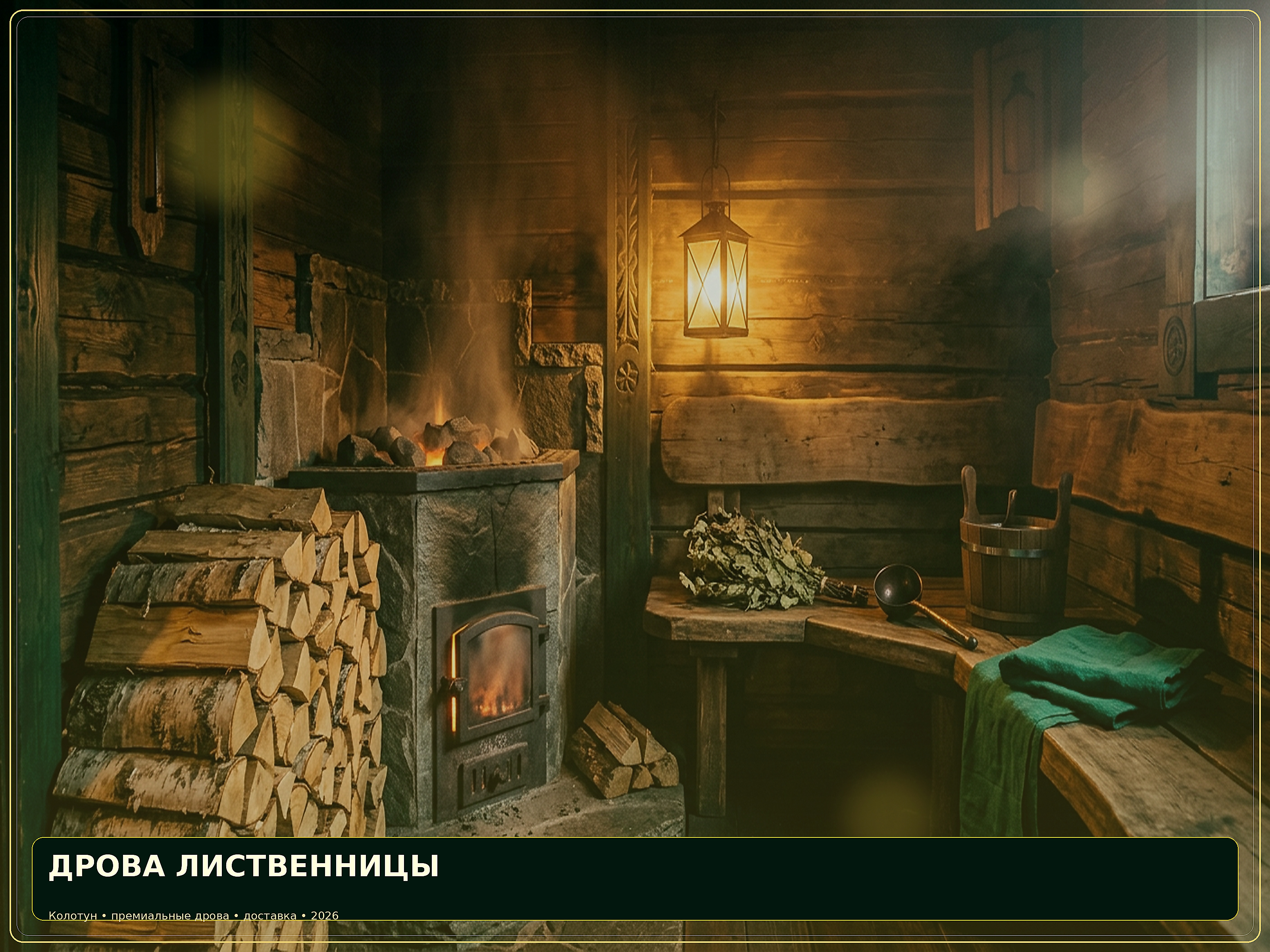 Дрова лиственницы