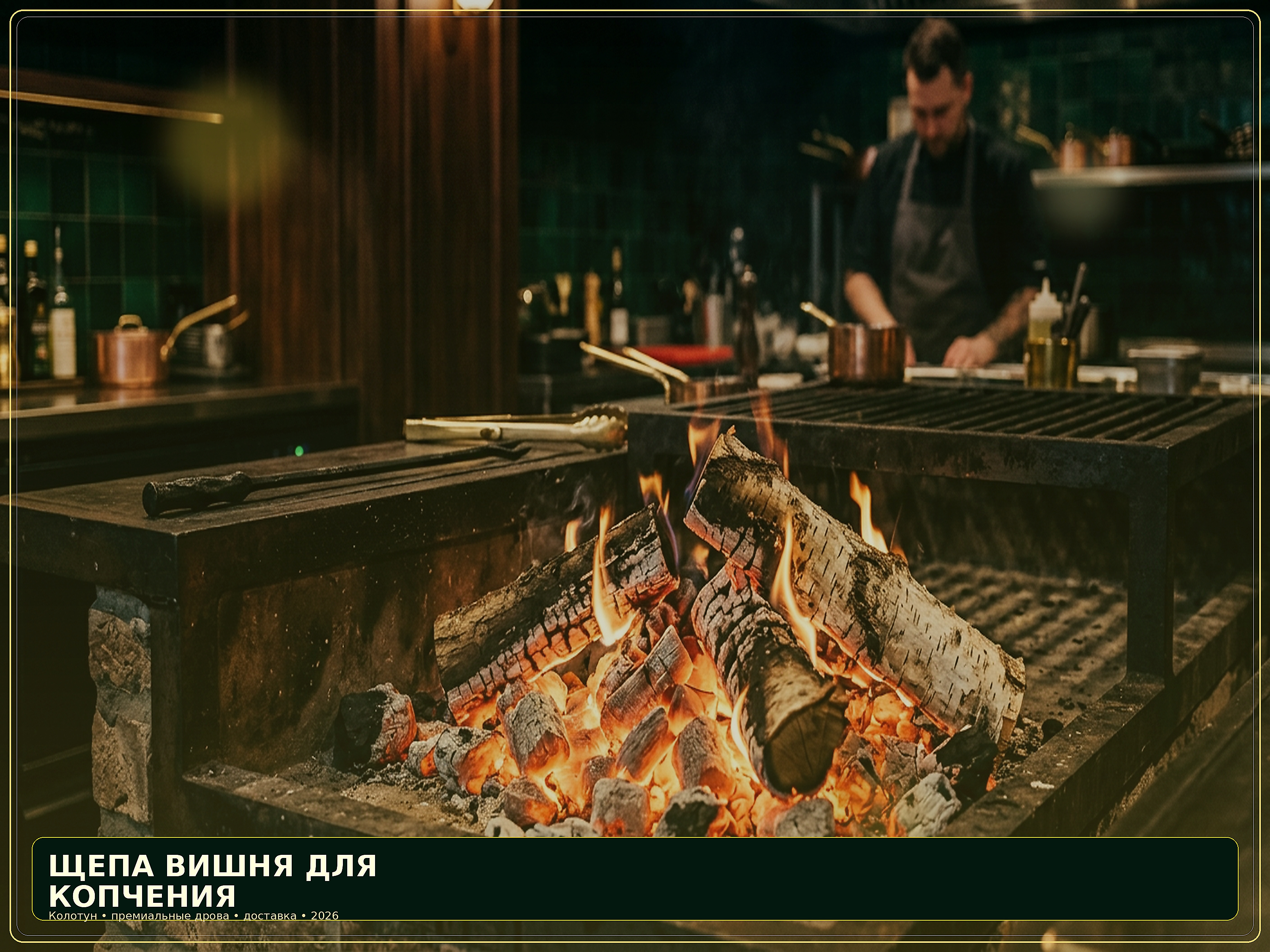 Щепа вишня для копчения